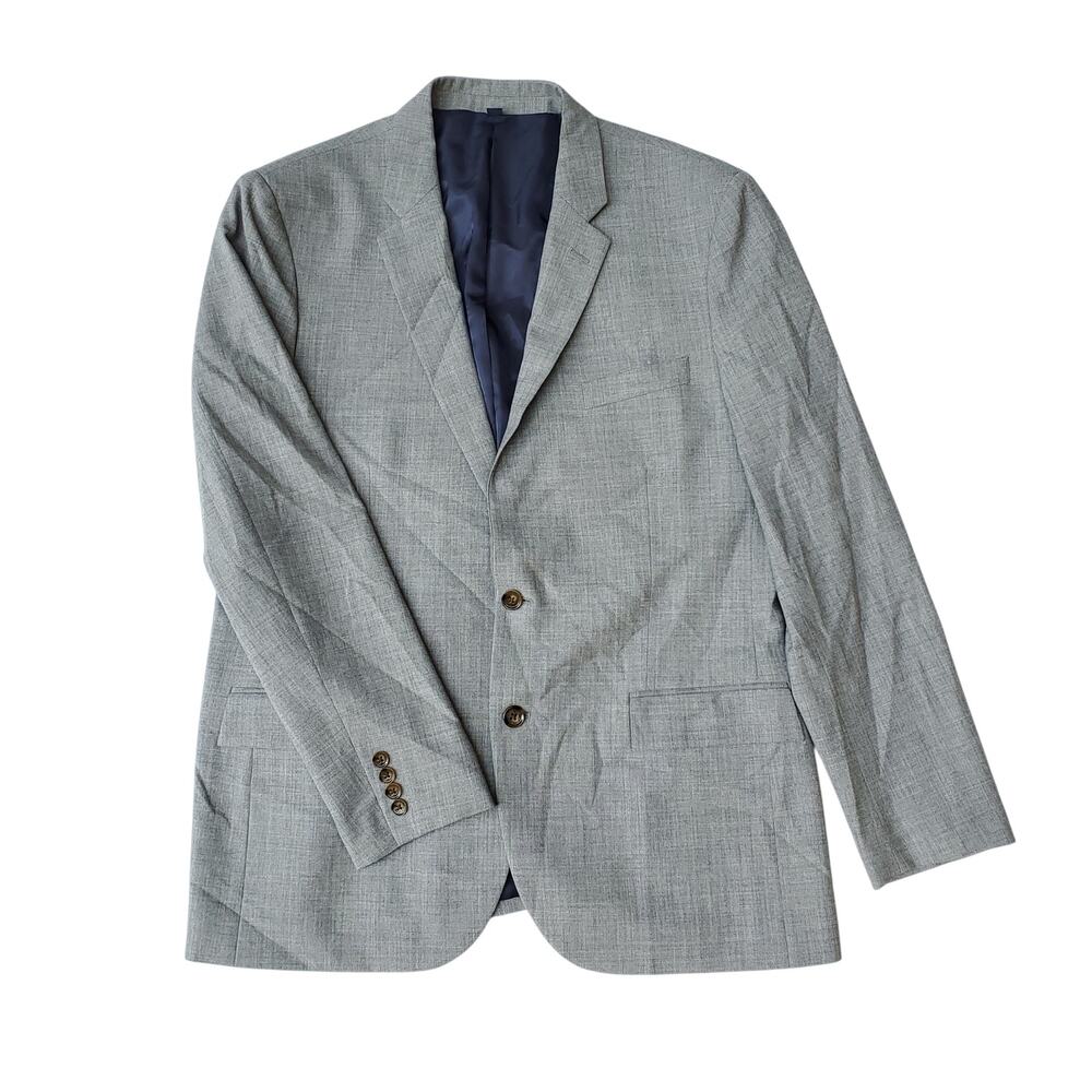 J. Crew Ivy Preppy Thompson Jacket Gray Voyager Wool Blazer Sport Coat 44R